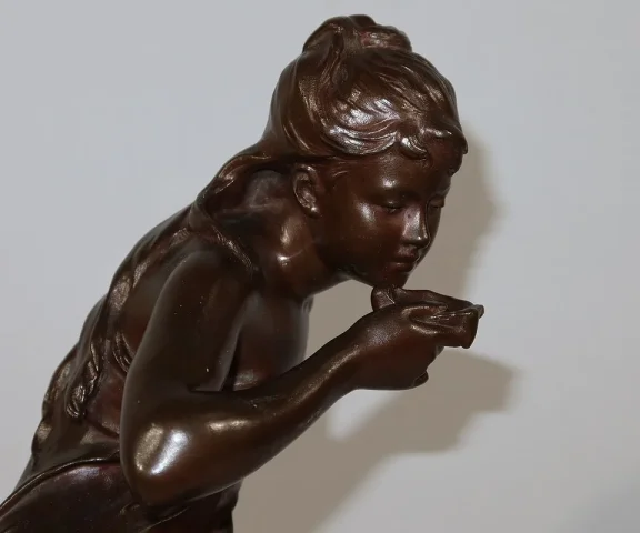 Bronze « La Source », par M. Moreau – Milieu XIXe