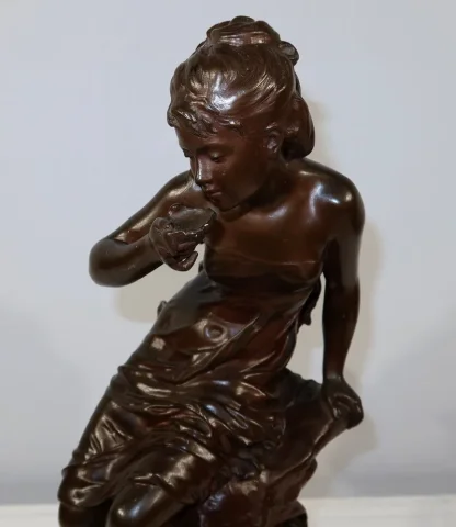 Bronze « La Source », par M. Moreau – Milieu XIXe