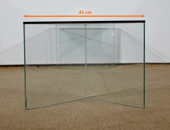Table Basse Rectangulaire en Verre – 1970