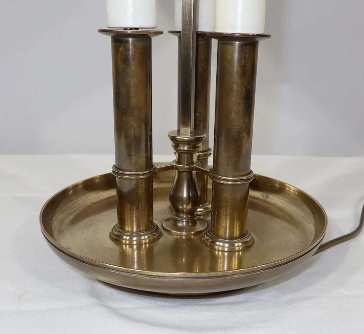 LAMPE AUS VERGOLDETER BRONZE