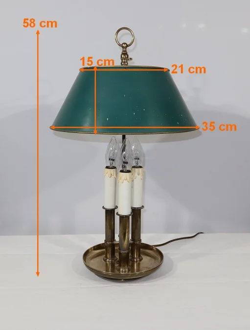 LAMPE AUS VERGOLDETER BRONZE