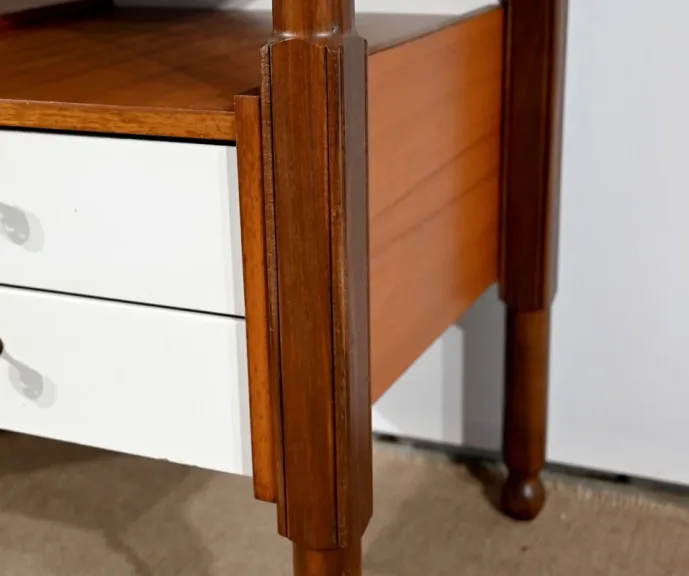 Petit Bureau en Acajou et en Teck, style Gautier - 1960