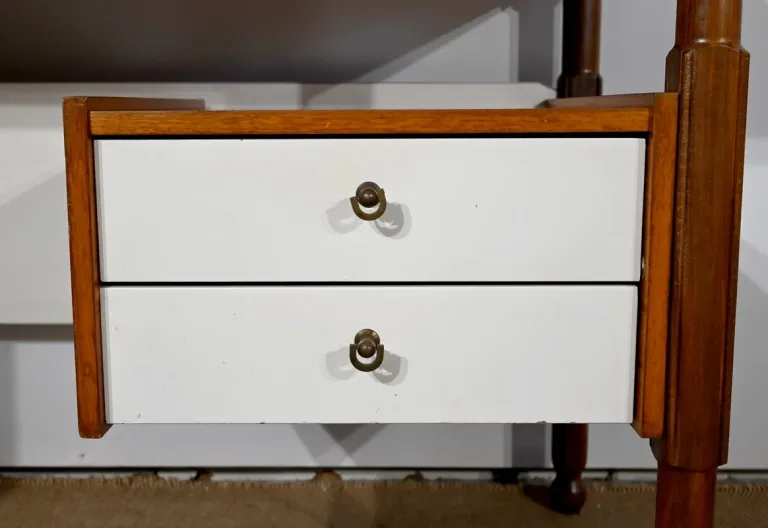 Petit Bureau en Acajou et en Teck, style Gautier - 1960
