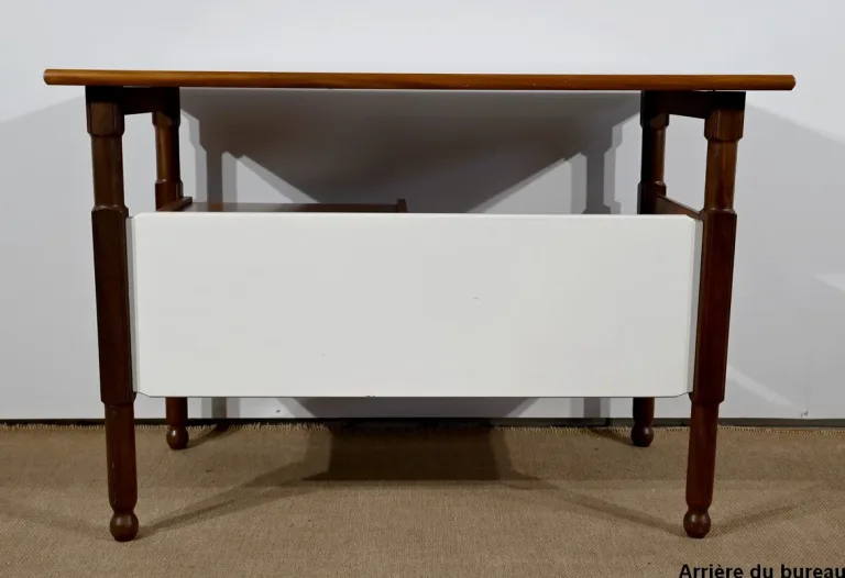 Petit Bureau en Acajou et en Teck, style Gautier - 1960