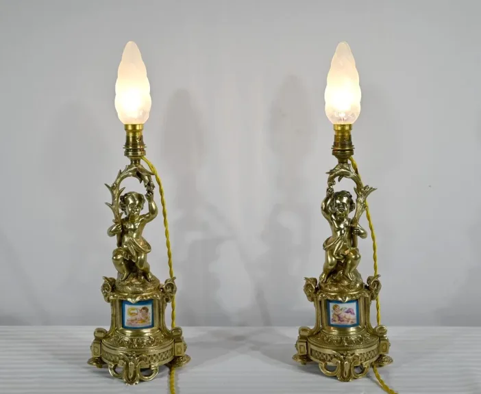 PAAR KERZENSTÄNDER AUS DER NAPOLEON-III-ZEIT