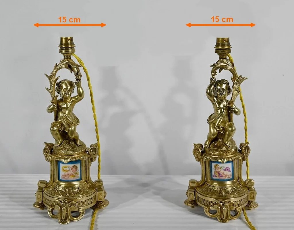 ナポレオン 3 世時代の燭台ペア