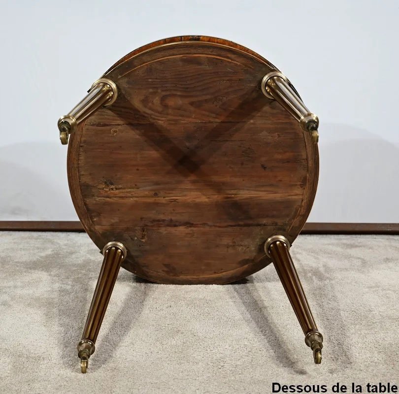 Table Bouillotte en Acajou, époque Louis XVI – XVIIIe