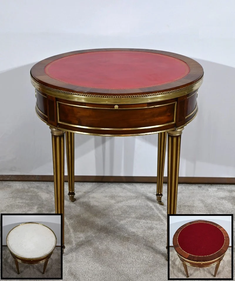 Table Bouillotte en Acajou, époque Louis XVI – XVIIIe