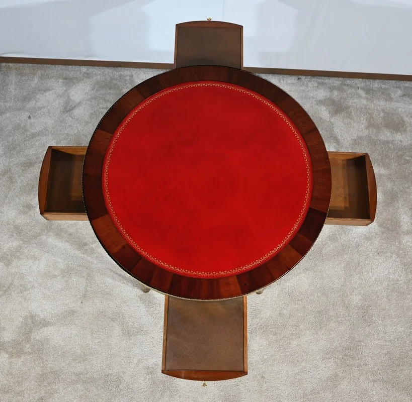 Table Bouillotte en Acajou, époque Louis XVI – XVIIIe