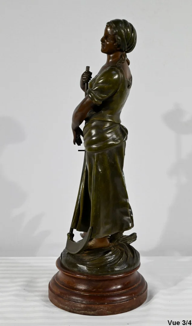 SPELTER STATUETTE サイン入り AJ スコット