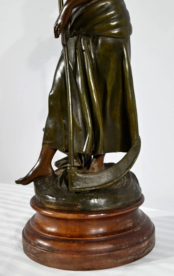 SPELTER STATUETTE サイン入り AJ スコット
