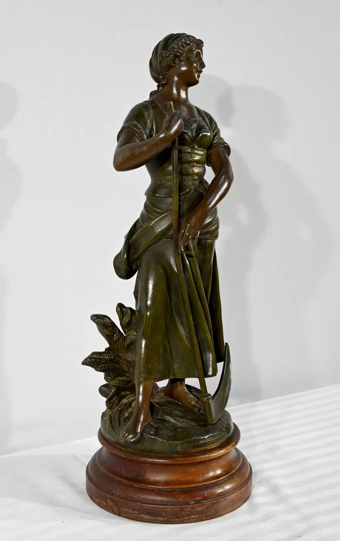 SPELTER STATUETTE サイン入り AJ スコット