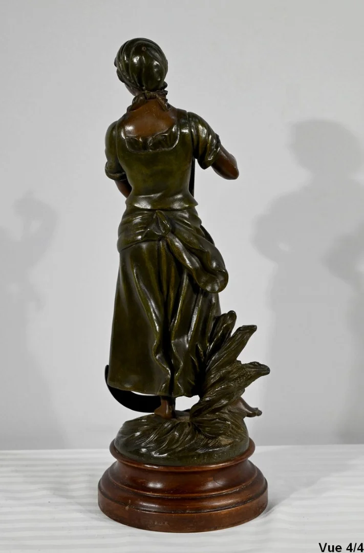 SPELTER STATUETTE サイン入り AJ スコット