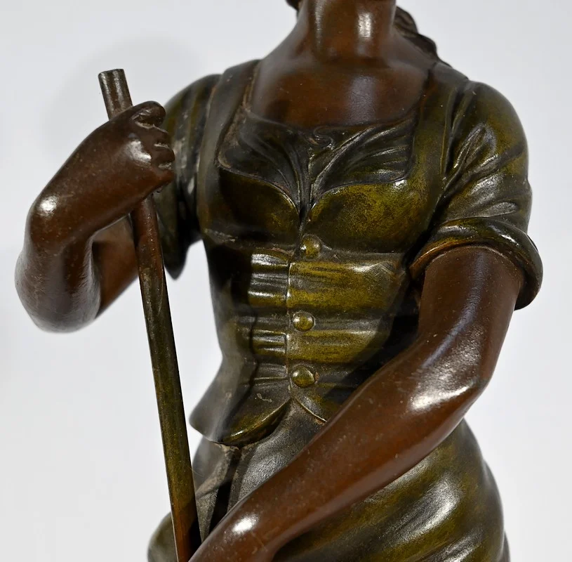 SPELTER STATUETTE サイン入り AJ スコット