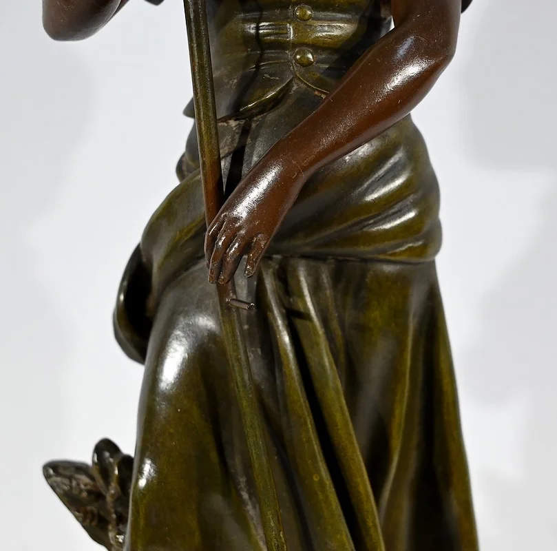 SPELTER STATUETTE サイン入り AJ スコット