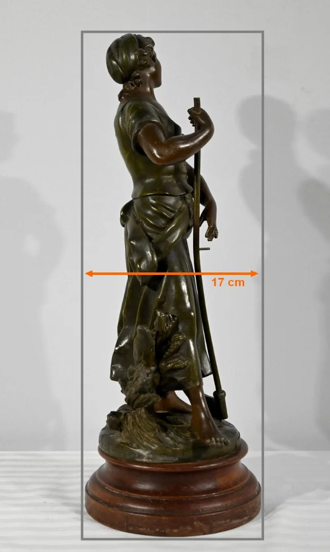 SPELTER STATUETTE サイン入り AJ スコット