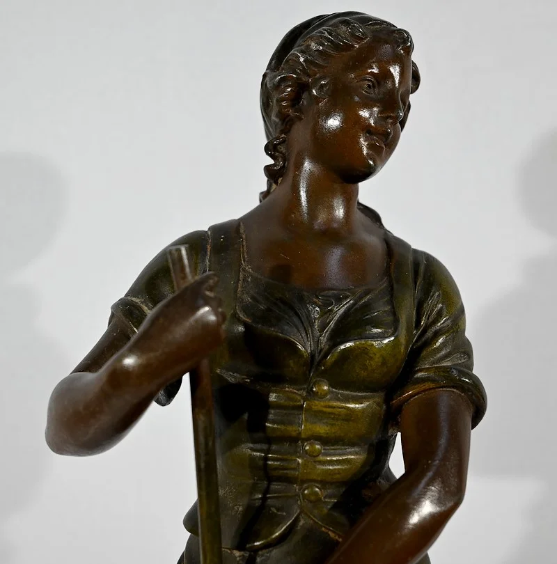 SPELTER STATUETTE サイン入り AJ スコット