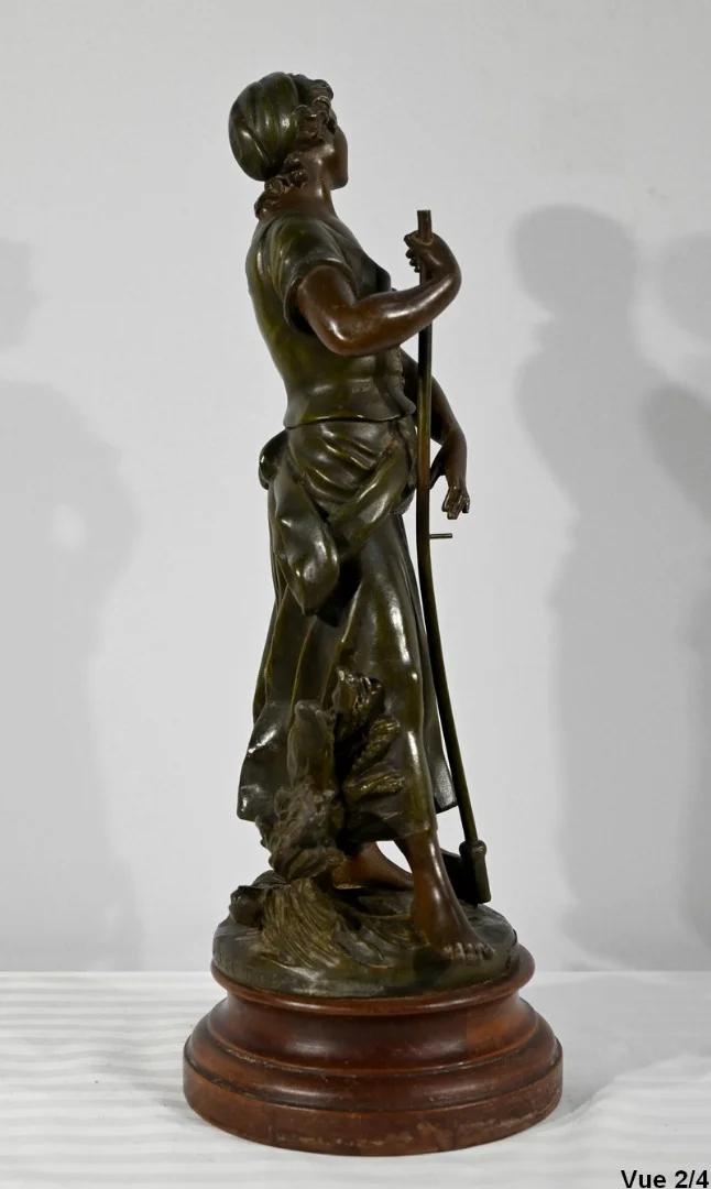 SPELTER STATUETTE サイン入り AJ スコット
