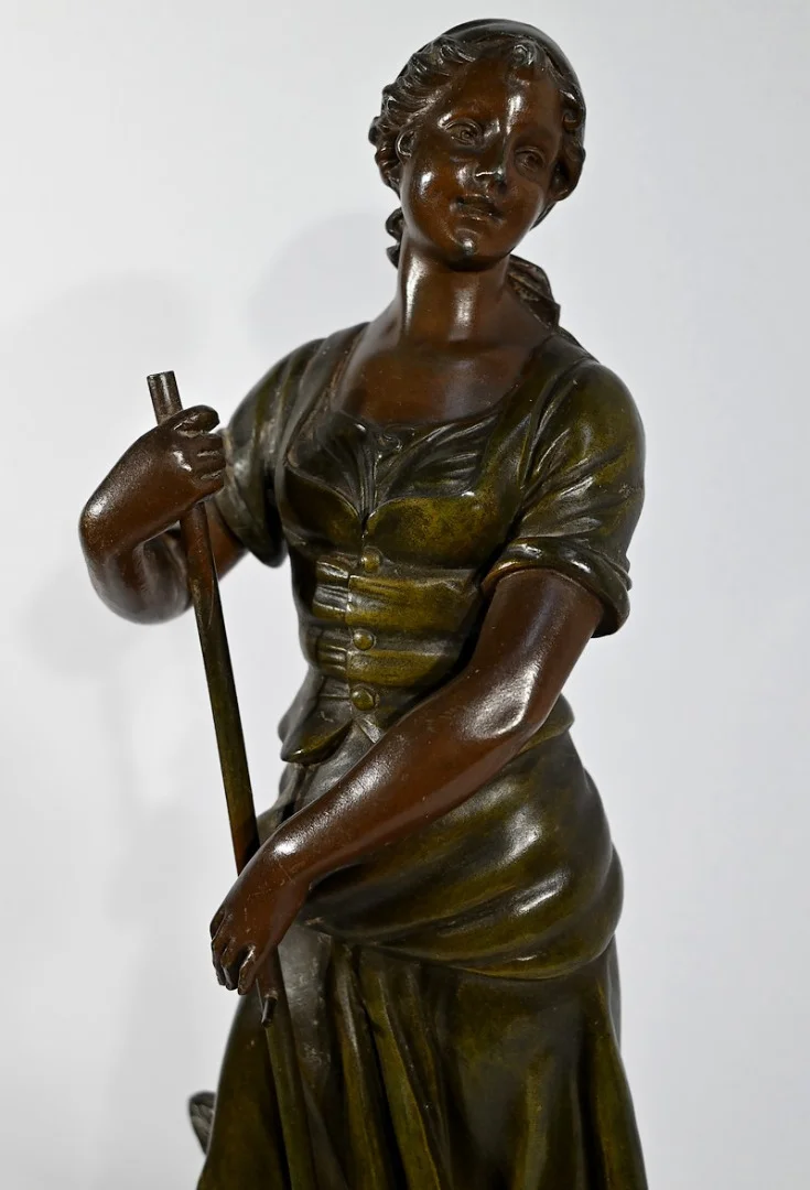 SPELTER STATUETTE サイン入り AJ スコット