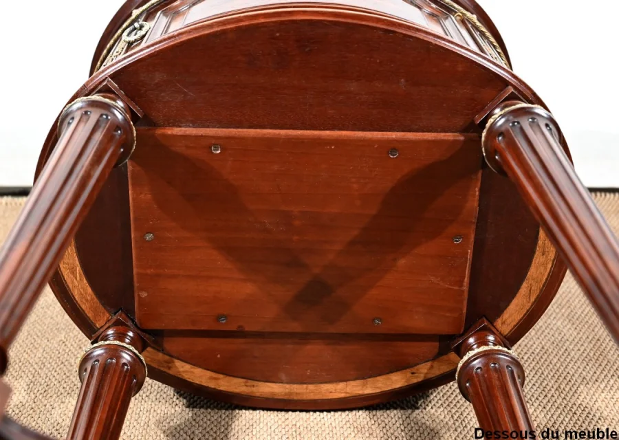 LOUIS XVI STYLE DRUM TABLE