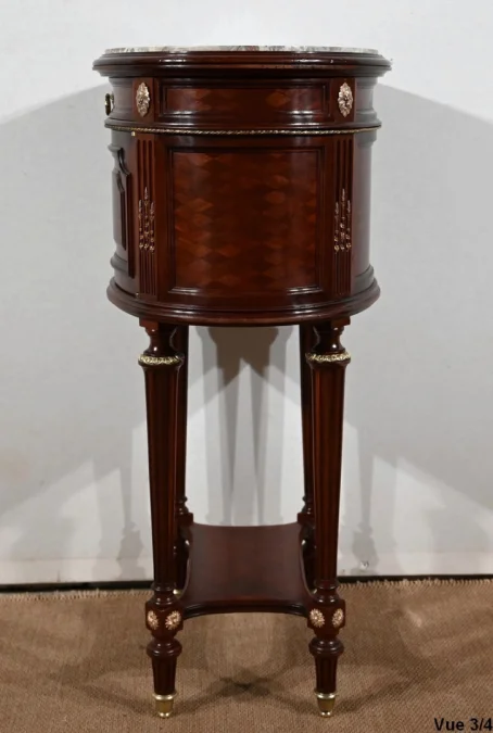 LOUIS XVI STYLE DRUM TABLE