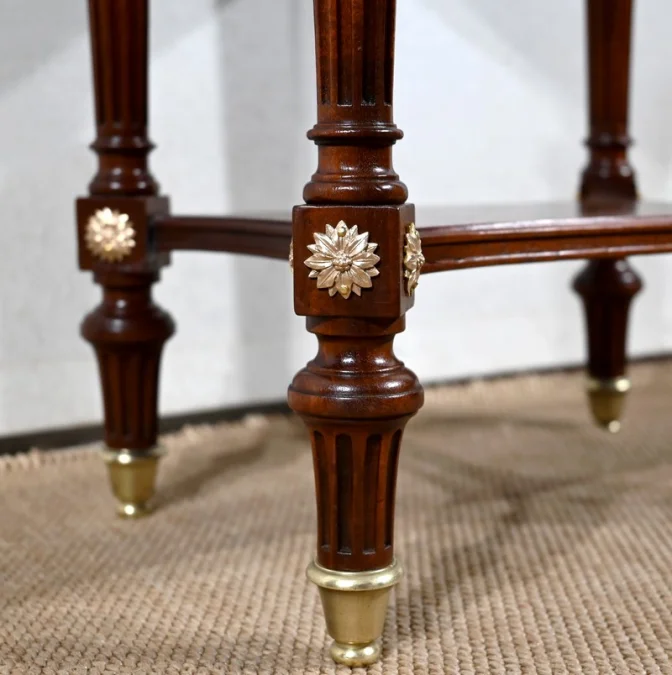 LOUIS XVI STYLE DRUM TABLE