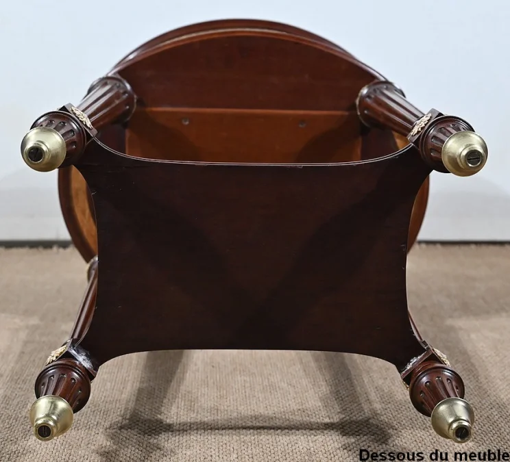 LOUIS XVI STYLE DRUM TABLE