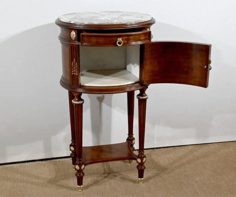 LOUIS XVI STYLE DRUM TABLE