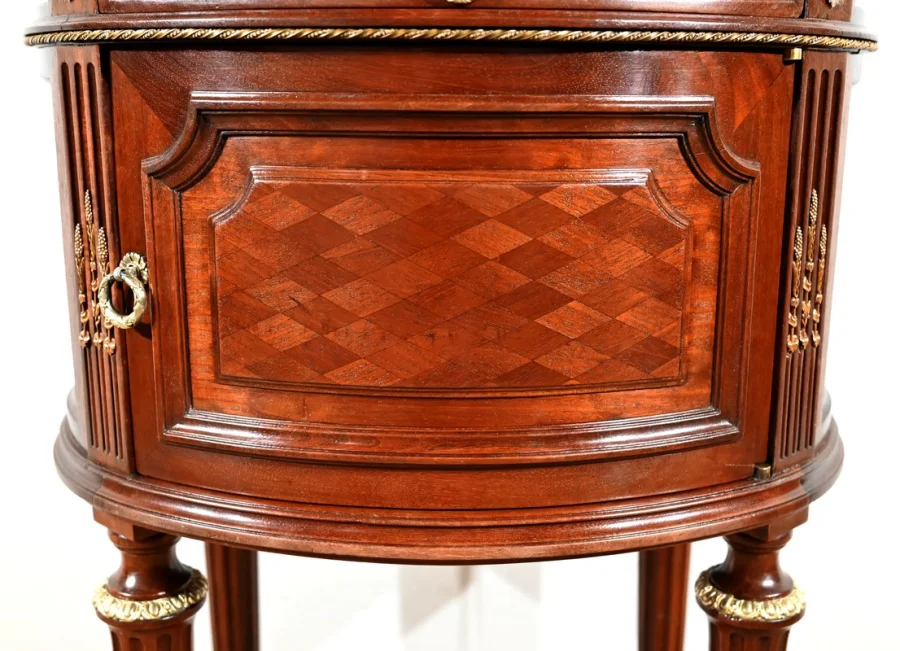 LOUIS XVI STYLE DRUM TABLE