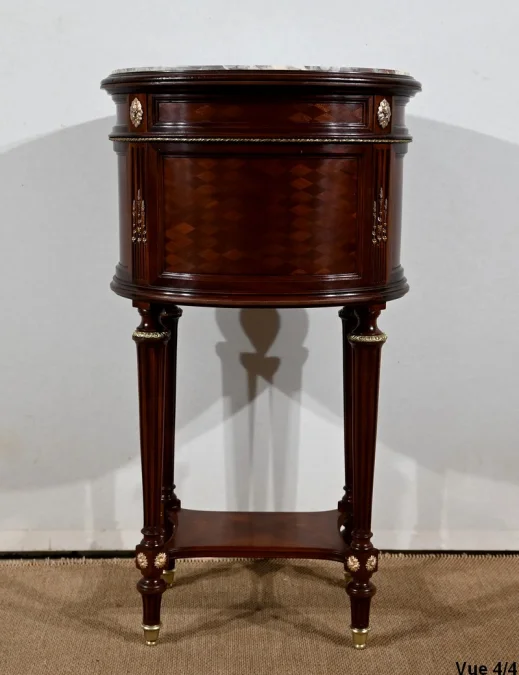 LOUIS XVI STYLE DRUM TABLE