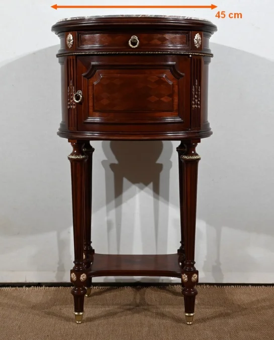 LOUIS XVI STYLE DRUM TABLE