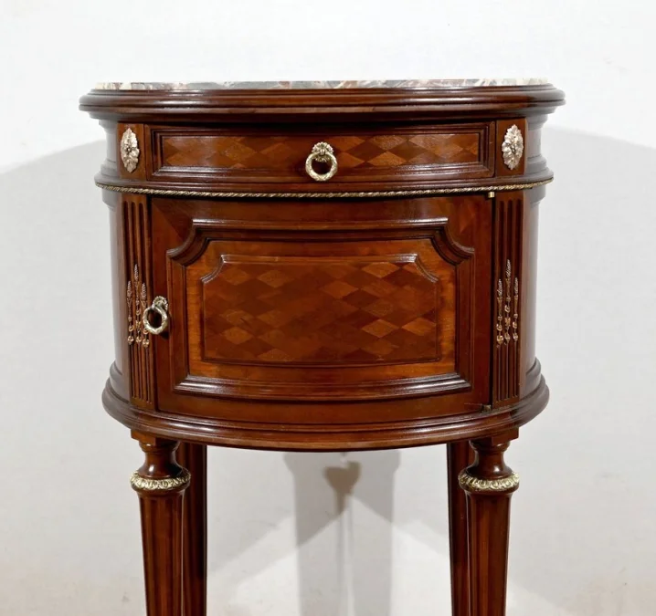 LOUIS XVI STYLE DRUM TABLE