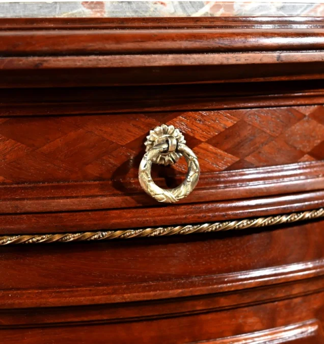 LOUIS XVI STYLE DRUM TABLE