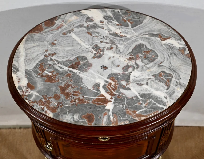 LOUIS XVI STYLE DRUM TABLE