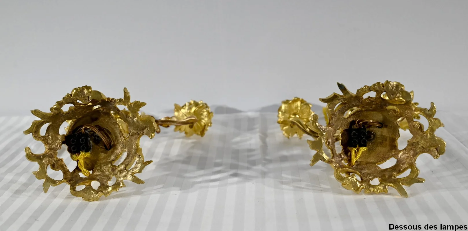Paire de Chandeliers en Bronze Doré – Fin XIXe