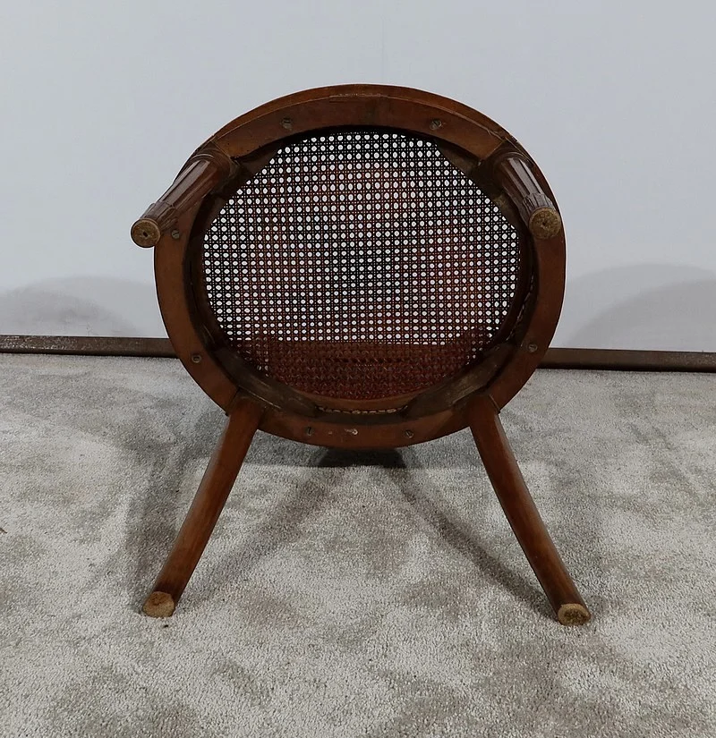 Fauteuil de Bureau en Hêtre massif, style Louis XVI – 1900