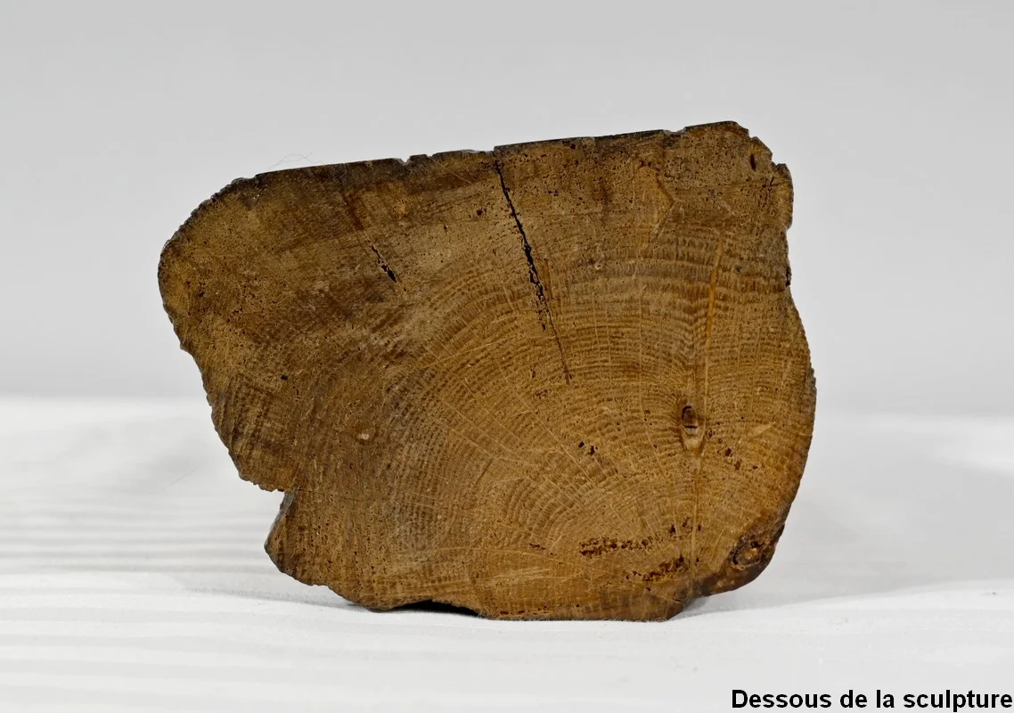 HOUTEN STANDBEELD VAN DE MAAGD EN KIND