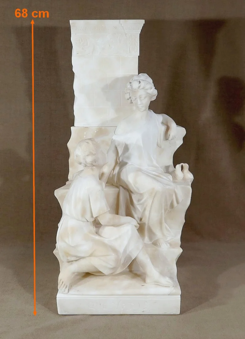 ESCULTURA DE MÁRMOL titulada QUO VADIS