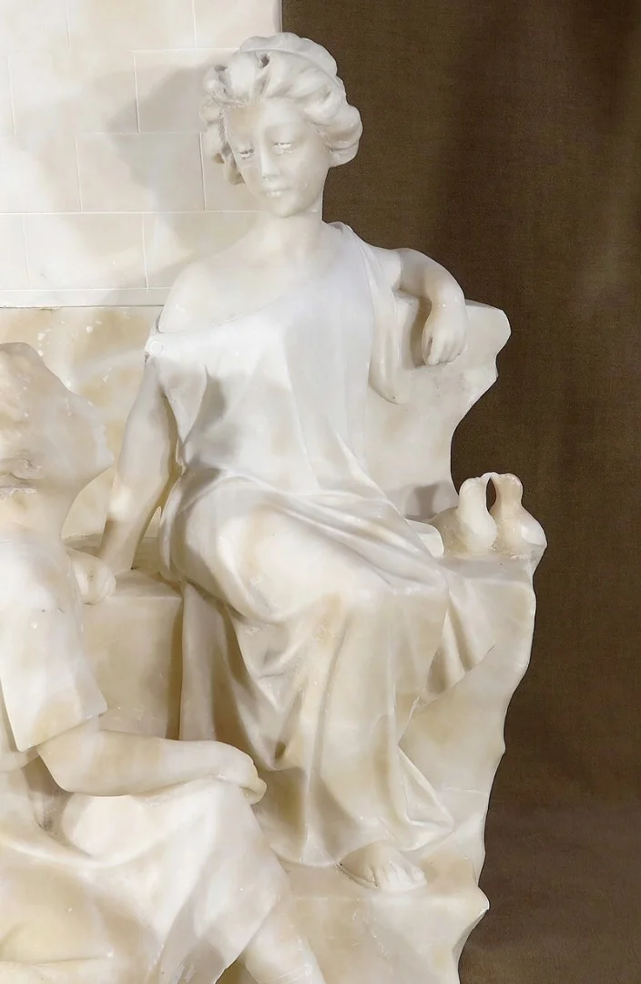 ESCULTURA DE MÁRMOL titulada QUO VADIS