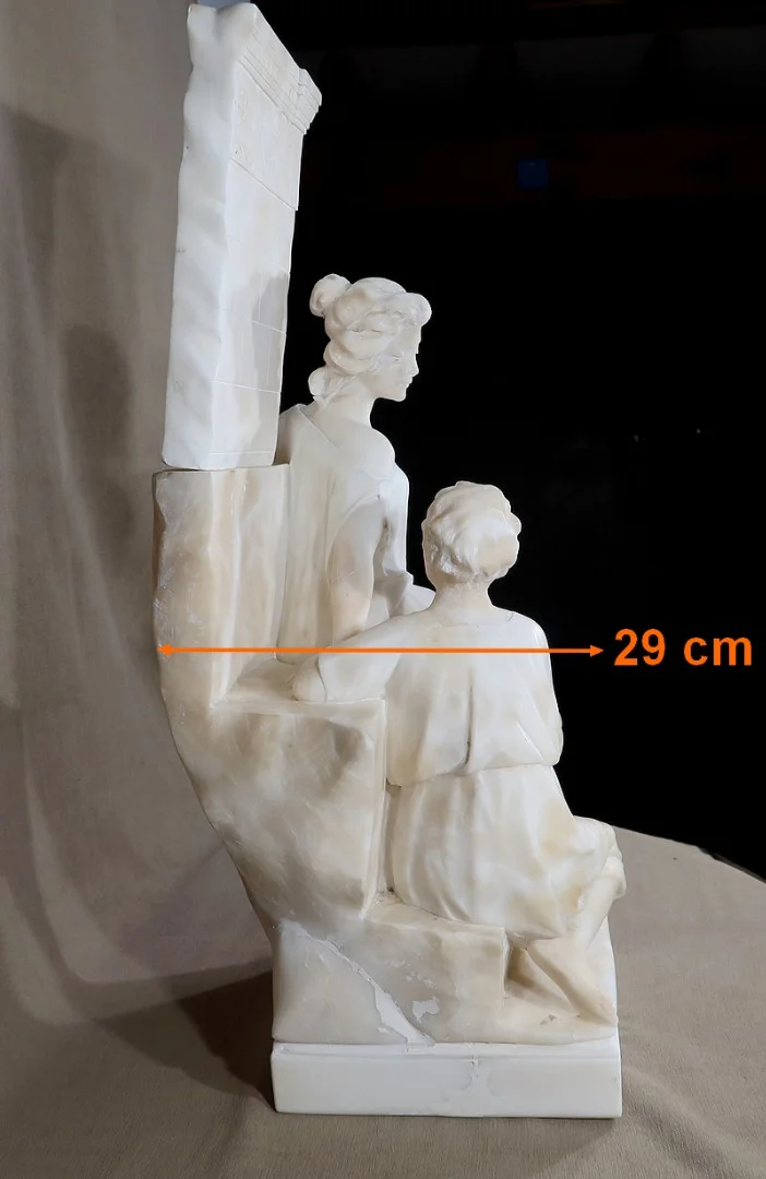 ESCULTURA DE MÁRMOL titulada QUO VADIS