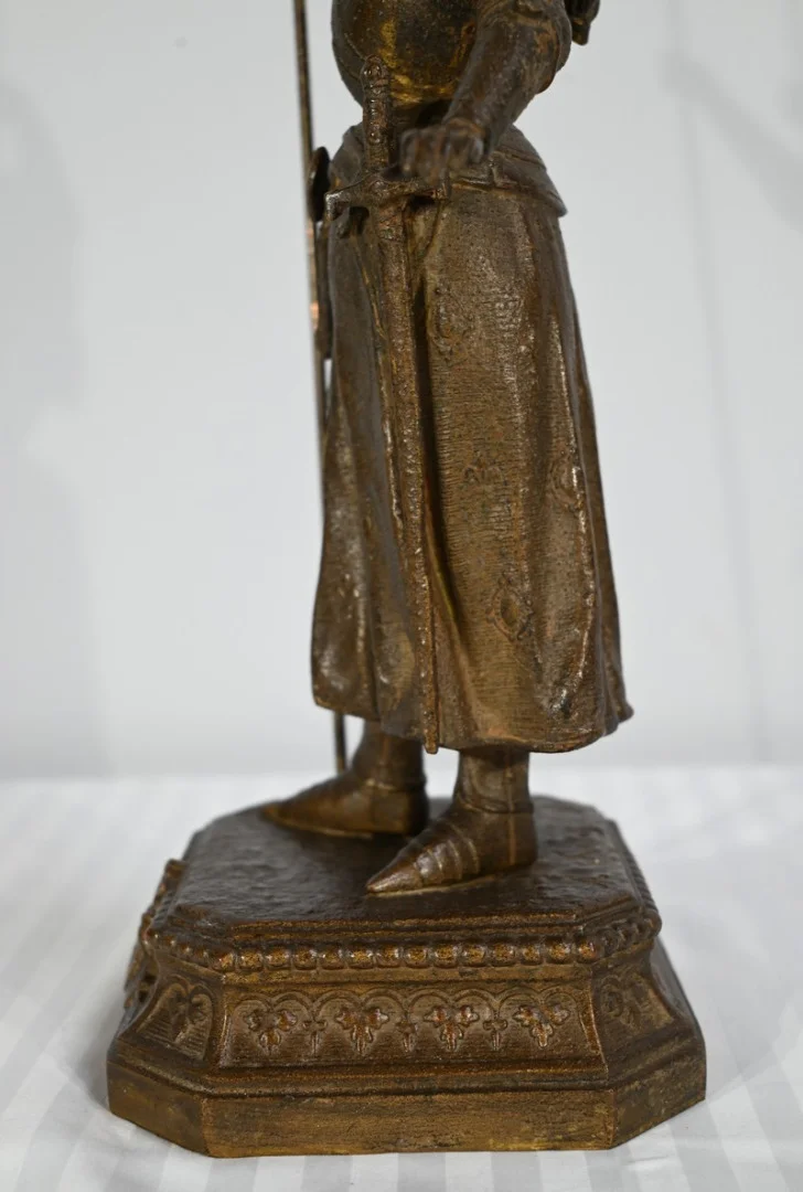 STATUETTE VON JEANNE D'Arc signiert A. FOULON