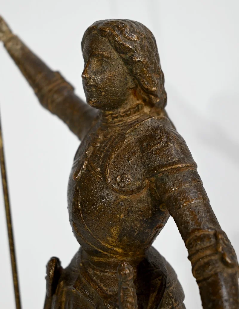 STATUETTE VON JEANNE D'Arc signiert A. FOULON