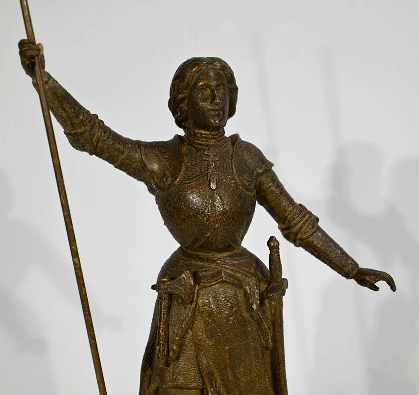 STATUETTE VON JEANNE D'Arc signiert A. FOULON