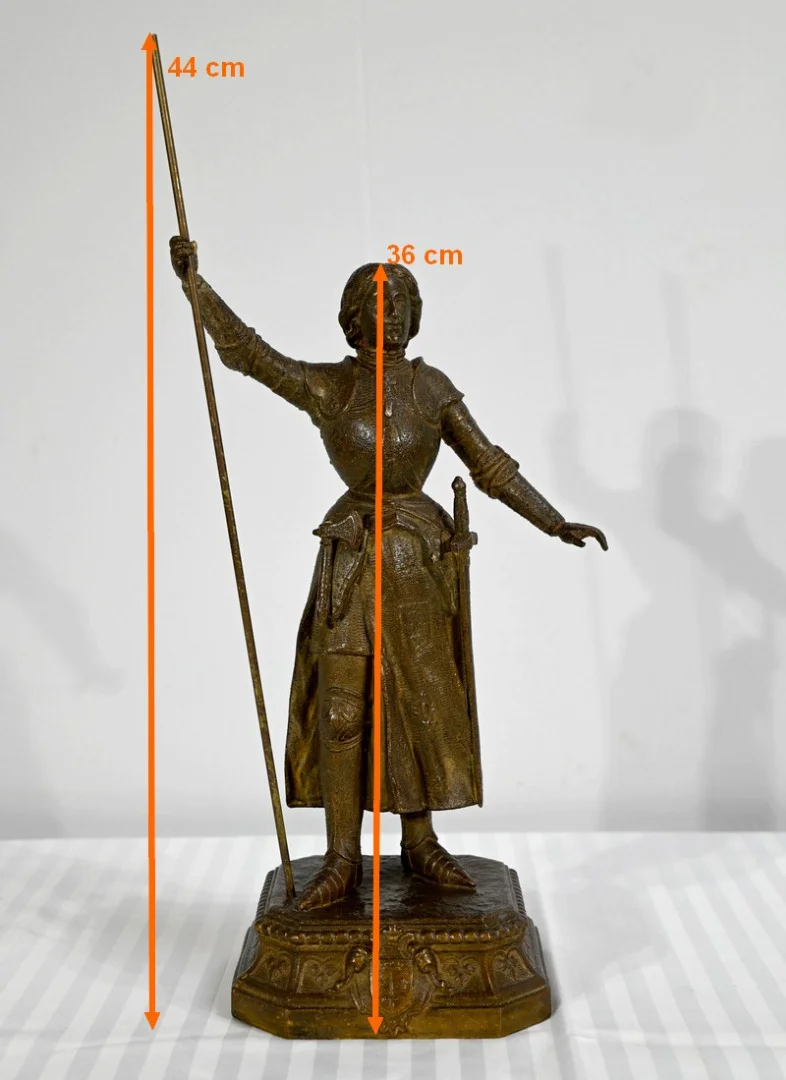 STATUETTE VON JEANNE D'Arc signiert A. FOULON
