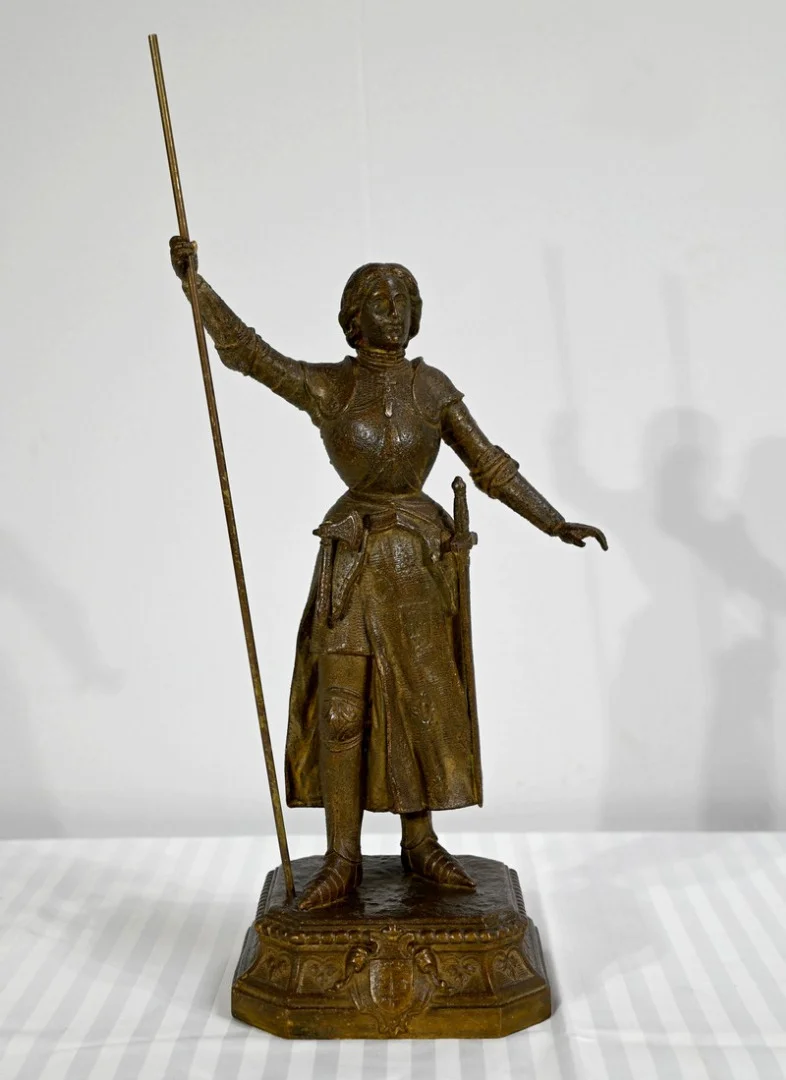 Régule de Jeanne d’Arc Victorieuse, signé A. Foulon – Fin XIXe