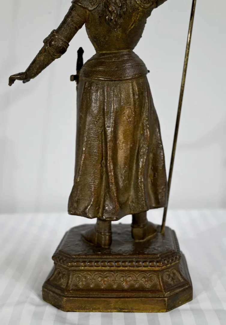 STATUETTE VON JEANNE D'Arc signiert A. FOULON