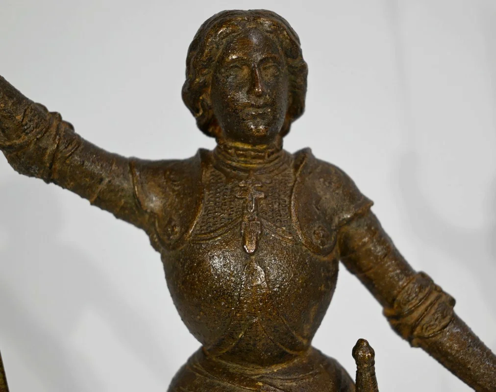 STATUETTE VON JEANNE D'Arc signiert A. FOULON