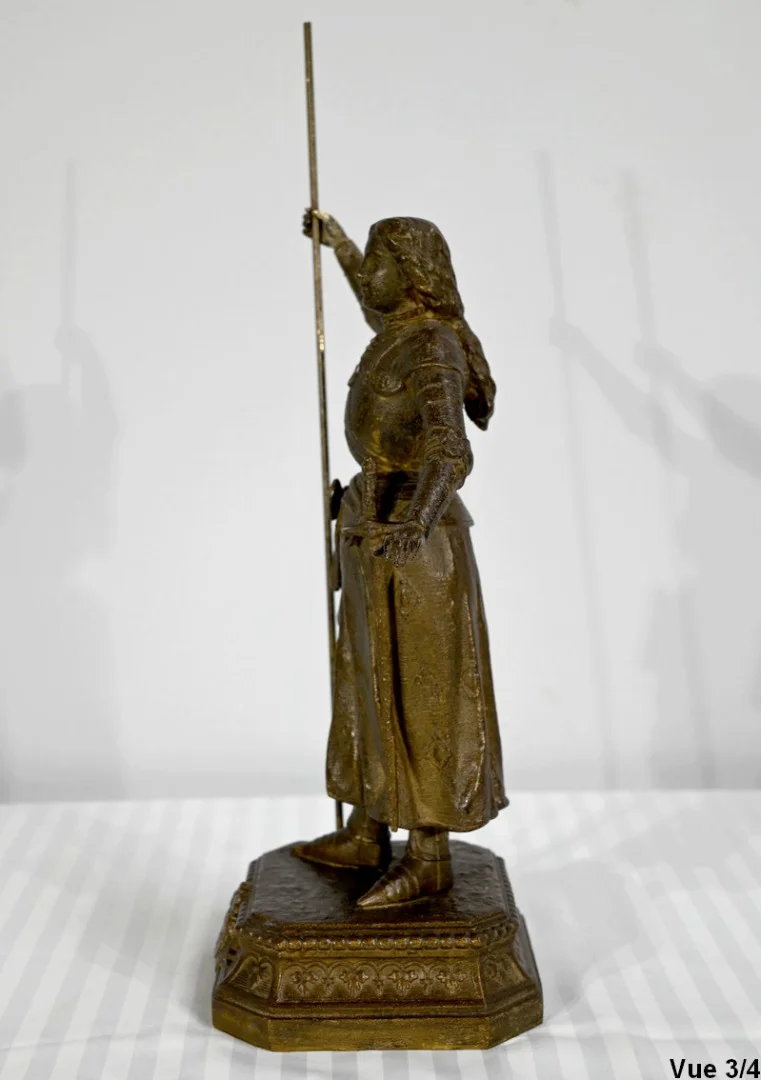 STATUETTE VON JEANNE D'Arc signiert A. FOULON
