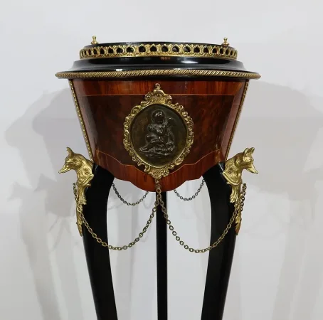 Athénienne en bois précieux, époque Napoléon III – Milieu XIXe