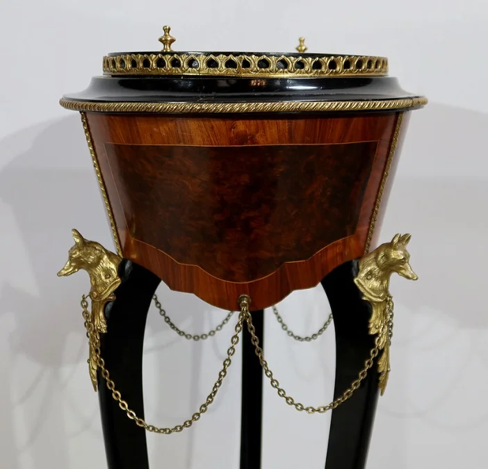 Athénienne en bois précieux, époque Napoléon III – Milieu XIXe